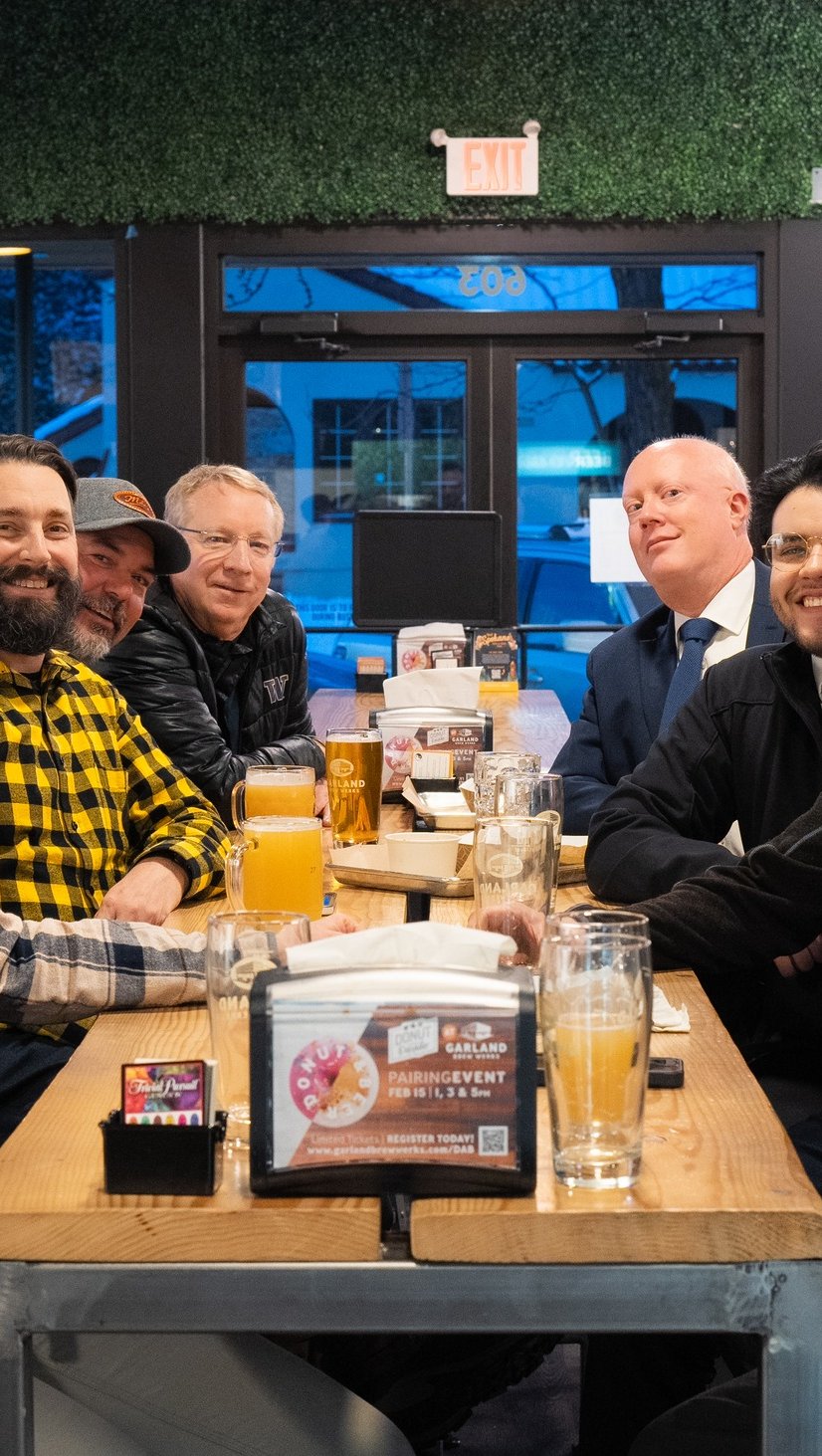 spokane business connections members socializing at garland brew werks